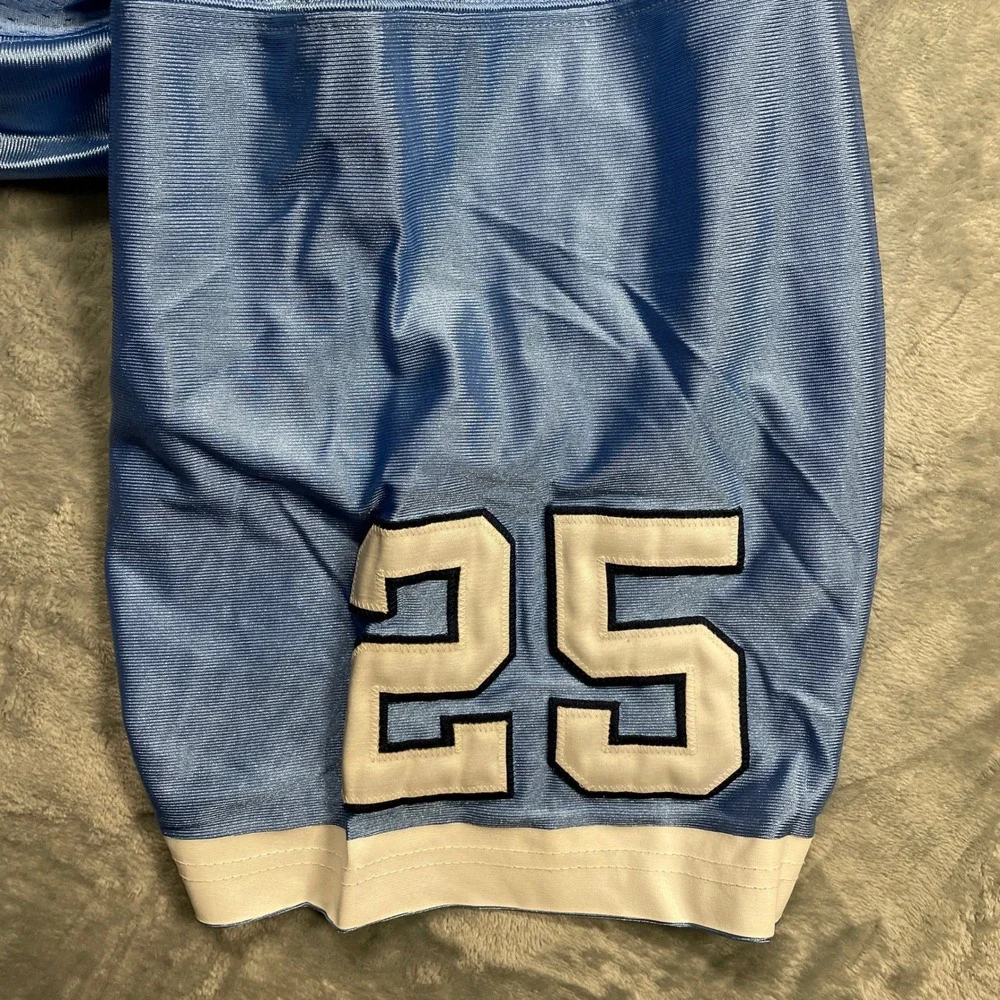 Vintage Y2K Nike‎ Football Jersey Men North Carolina Tar Heels Blue UNC 25 2XL